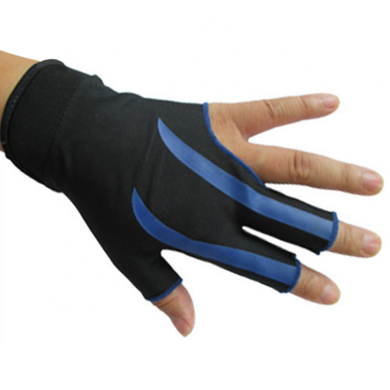 1Pc Unisex 3 Fingers Αντιολισθητικό παιχνίδι μπιλιάρδου Snooker Pool Cue-Shooter Γάντι ελαστικά ανταλλακτικά Lycra Για παίκτες ερασιτέχνες επαγγελματίες