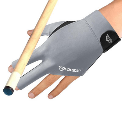 Billiard Left Hand Three Fingers Light And Breathable Billiard Glove For Men Women Elasticity Breathable Billiard Accessory