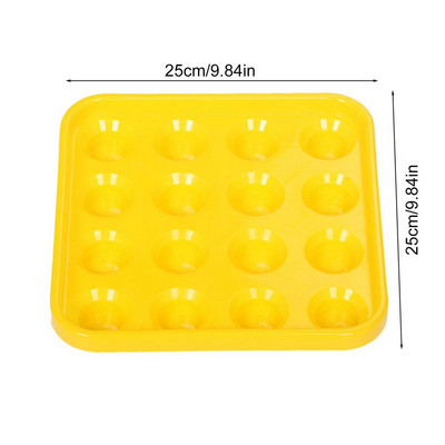 Biliardo stalo kamuoliukų padėklas Baseinas kamuoliukų dėklas biliardo kamuoliukų laikymo padėklas 16 kamuolių Pilnas komplektas reguliuojamo dydžio biliardo kamuoliukai