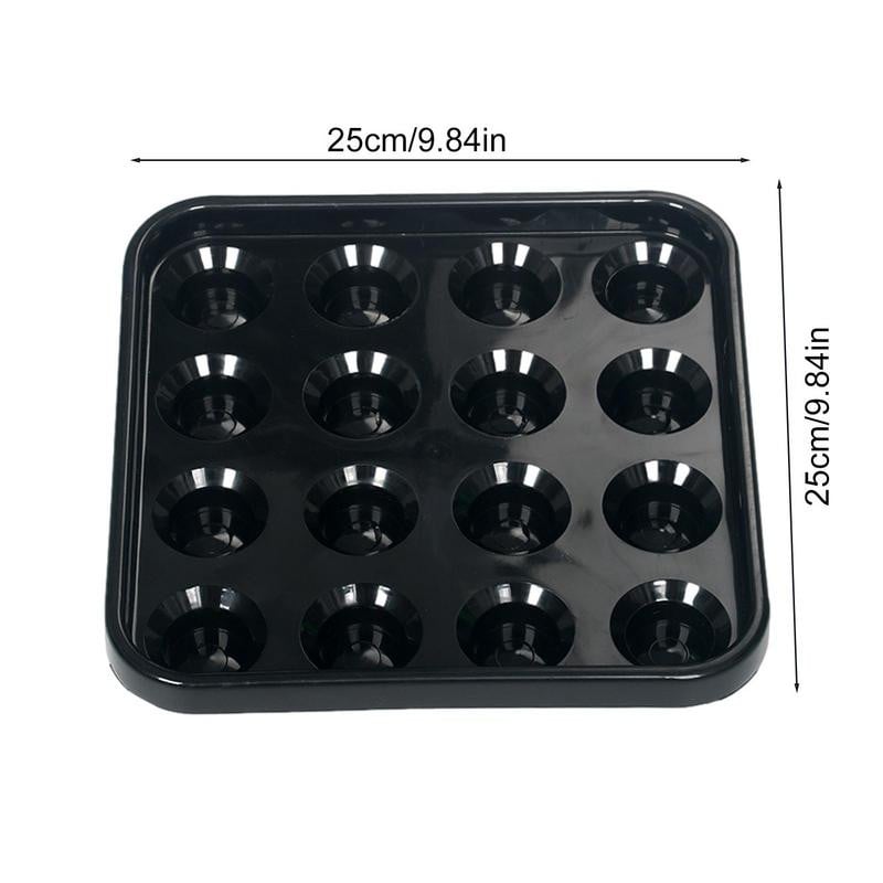 Biliardo stalo kamuoliukų padėklas Baseinas kamuoliukų dėklas biliardo kamuoliukų laikymo padėklas 16 kamuolių Pilnas komplektas reguliuojamo dydžio biliardo kamuoliukai