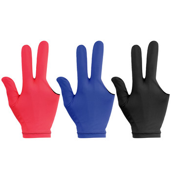 3 τεμ/6 τεμ. Γάντια Cue με 3 δάχτυλα Ελαστικά ανοιχτά γάντια πισίνας για αριστερά και δεξιά χέρια