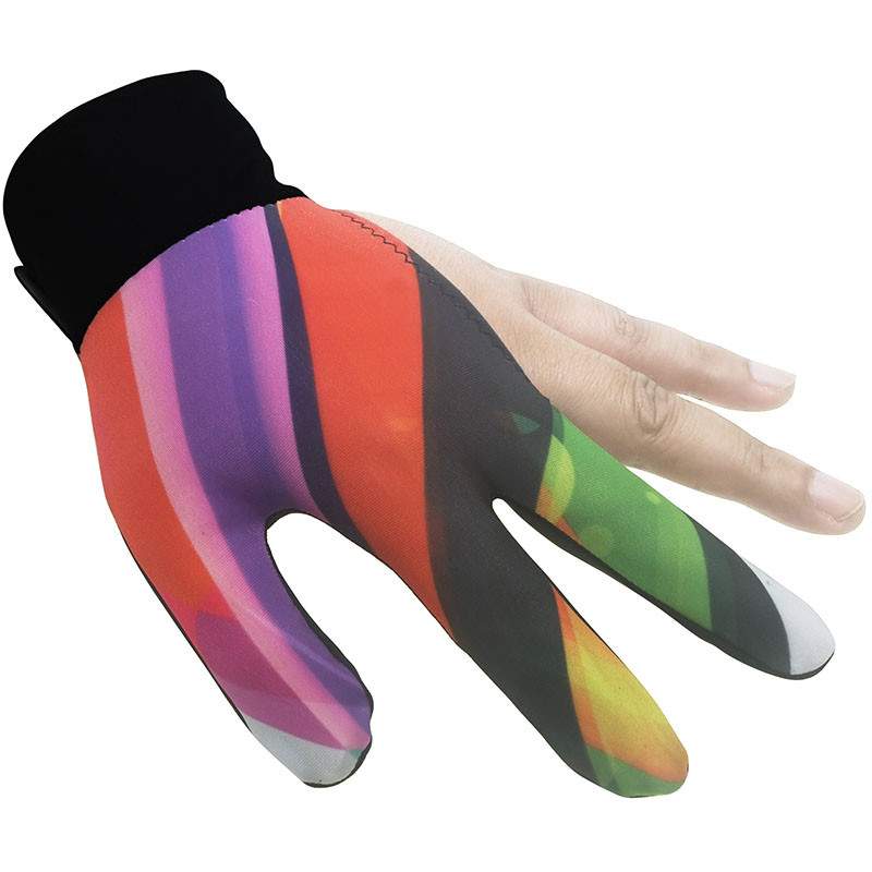 1 buc mănuși de biliard pentru biliard cu trei degete cu trei degete pentru țesături lycra broderie accesoriu de biliard #A