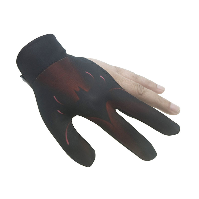 1 buc mănuși de biliard pentru biliard cu trei degete cu trei degete pentru țesături lycra broderie accesoriu de biliard #A