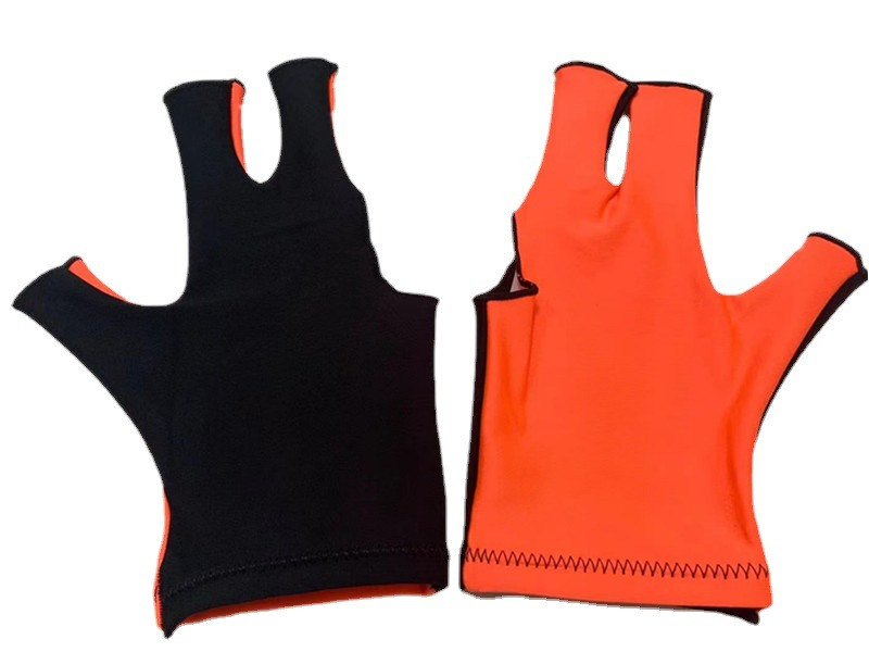 1 db Snooker Biliárd Dákó 3 Ujjas kesztyű medence bal kéz nyitott férfi női légáteresztő csúszásgátló biliárd kesztyű tartozék