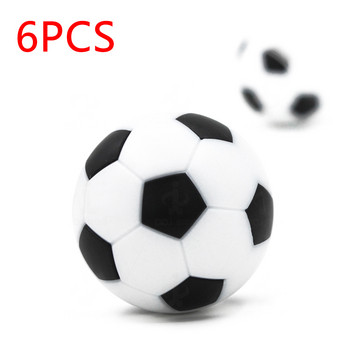 6 бр. Топки за маса 32 mm 36 mm Mini Foosball Kicker Резервни футболни игри на закрито Fussball гъвкави обучени спокойни деца деца деца