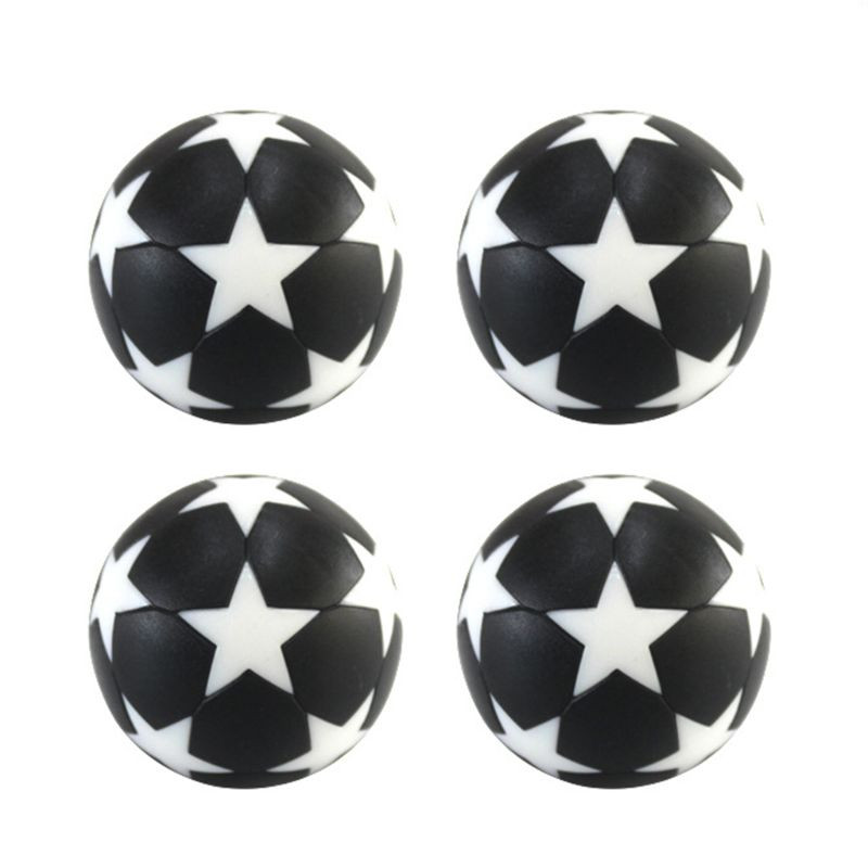 6 gab., 32 mm galda futbols, futbols, fussbols, futbola mašīnas piederumi, nomaiņas, mini melnā un baltā bumbiņa bērniem iekštelpu spēles