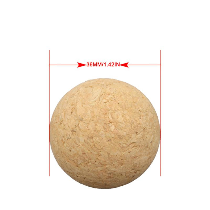 6/12 gab. 36 mm korķa masīvkoka Foosbola galda futbola bumba Futbola bumba Baby Foot Fussball Desktop Soccer Babyfoot