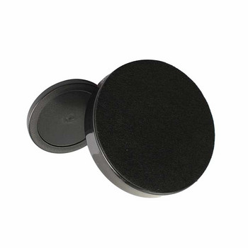 96mm Air Hockey Table Felt Pusher Mallet Goalies with 1pc 63mm Puck Black SEC88
