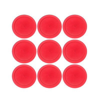 10 бр./лот 82 мм 63 мм въздушни шайби за хокей на маса Червена маса Мини диск за хокей на лед Въздушно окачване Аксесоари Игра Топка Спортни инструменти
