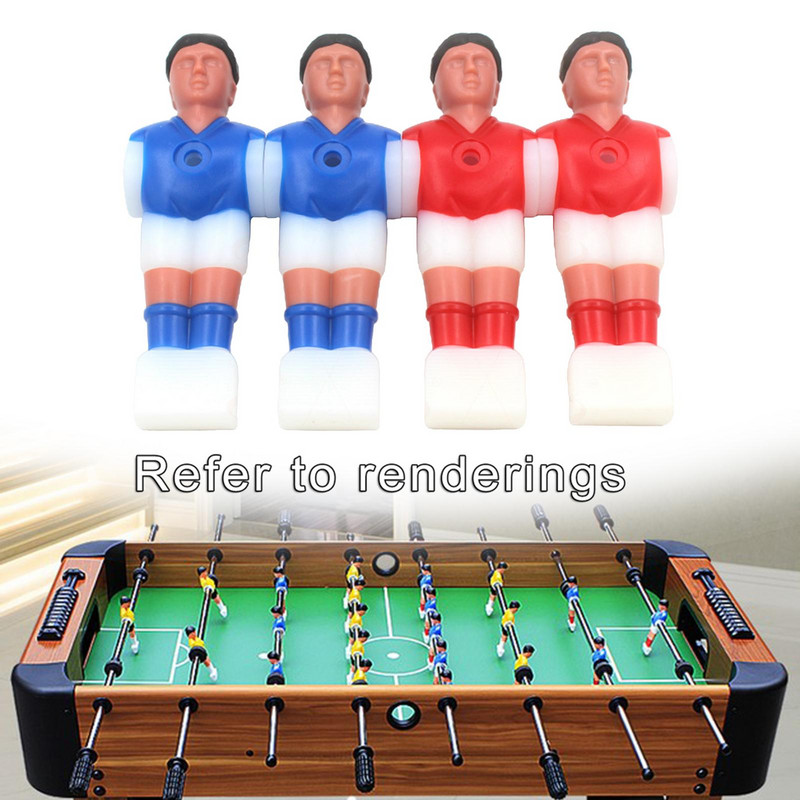 4 vienetų kietas futbolo žaidėjas, vyras, miniatiūrinis futbolo žaidėjas, figūrėlės modelis