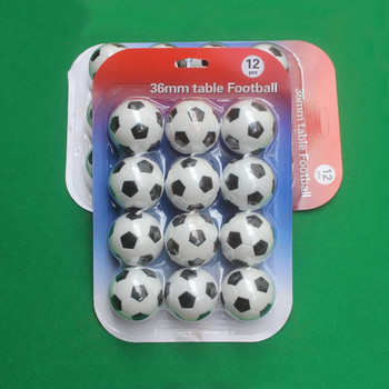 12 τμχ Διασκεδαστικές επιτραπέζιες μπάλες ποδοσφαίρου ABS Μπάλες ποδοσφαίρου Παιχνίδι που φοριέται χωρίς ξεθωριασμό Σχολικό καρναβάλι Μίνι Μπάλες ποδοσφαίρου