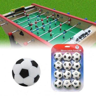 12Pcs Fun Table Soccer Balls ABS Soccer Balls Toy Wearable Fadeless School Carnival Reward Mini Soccer Balls