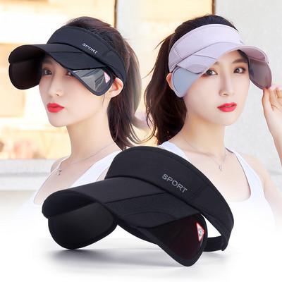 Summer Golf Hat Sun Visors Running Caps Adjustable Women`s Sun Hats UV Protection Women Men Empty Tops Beach/Tennis Sport Hat