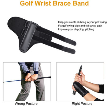 Golf Wrist Ttainer Golf Swing Training Aid Hold Wrist Brace Band Trainer Corrector Band Εξάσκηση Εργαλείο εξάσκησης Golf Swing Σιδεράκια καρπού