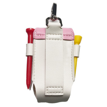 розова мини чанта за голф PU кожа с тениски за голф топки за голф Закачете на кръста колан за голф 2 цвята по избор кафяв пинг подарък за съпруга
