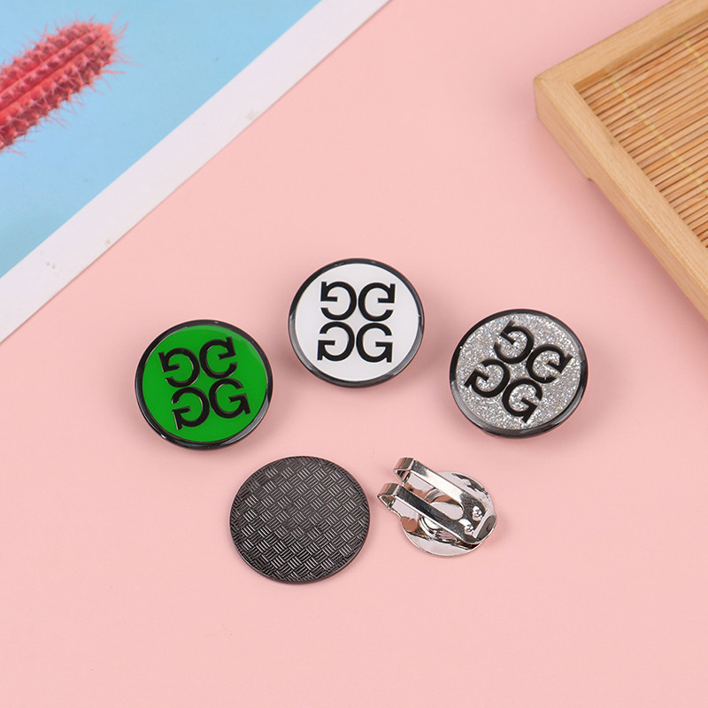 Golfo kamuoliukų žymekliai, skrybėlių segtukai, nuimamas metalinis dangtelio segtukas, lengvai tvirtinamas prie golfo kepuraitės golfo žaidėjo dovanos golfo priedai