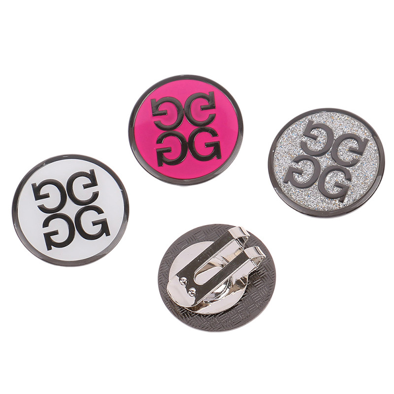 Golfo kamuoliukų žymekliai, skrybėlių segtukai, nuimamas metalinis dangtelio segtukas, lengvai tvirtinamas prie golfo kepuraitės golfo žaidėjo dovanos golfo priedai