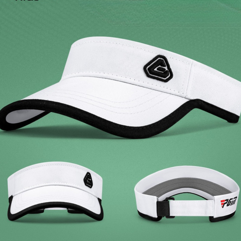 PGM golfimütsid Reguleeritavad mütsid Välitingimustes Sport Jalgrattasõidu Matkamüts poisile tüdrukule Tuulekindel reisimine Puuvillane Valge müts MZ034