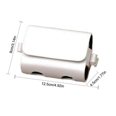 Lauko maišeliai Kelioninis dėklas Golfo kamuoliukų krepšys Nešiojamas juosmens laikymo krepšys iš PU odos, skirtas golfo sportui, telpa 2 kamuoliai ir 4 golfo marškinėliai