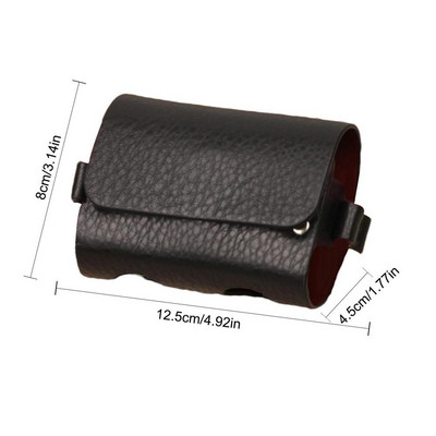 Lauko maišeliai Kelioninis dėklas Golfo kamuoliukų krepšys Nešiojamas juosmens laikymo krepšys iš PU odos, skirtas golfo sportui, telpa 2 kamuoliai ir 4 golfo marškinėliai