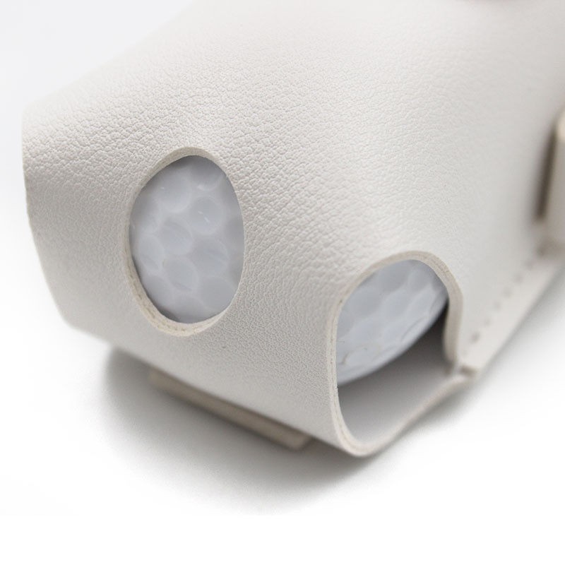 1vnt golfo kamuoliukas PU odos juosmens krepšys golfo dovanai rožinė ruda su pakabinama sagtimi Pakabinti ant diržo Magnetinė sagtis priekyje