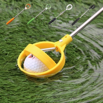 Golf Ball Pick Up Tools Telescopic Golf Ball Retriever Retracted Golf Pick up Automatic Locking Scoop Picker Golf Ball Catcher