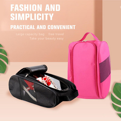 Portable Golf Shoe Bag Oxford Cloth Lightweight Golf Outdoor Color Organization Pouch Pouch Shoe Accessories Sport