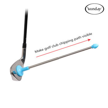 Индикатор за посоката на нож за голф Помощно средство за обучение Преносим магнитен стик за подравняване на стика за голф Правилен голф Swing Aim Инструмент за ъгъл на легнало положение