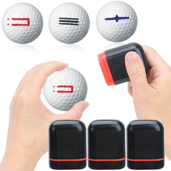 1бр Ball Line Liner Ball Marker Golf Stamp Миещ се бързосъхнещ канцеларски материал с лого Сладък инструмент за рисуване на печат Подравняване Инструмент за поставяне
