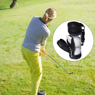 Golfipallikoti pallide hoiukomplekt koos teehoidikuga 3 golfipalli minikoti jaoks