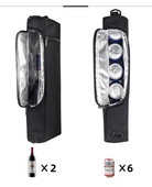 Lauko golfo aušintuvo krepšys Oksfordo audinio vyno aušintuvo maišeliai izoliuotas alaus šaldytuvas, kuriame telpa gėrimai, piknikas, šaldiklio rankovės