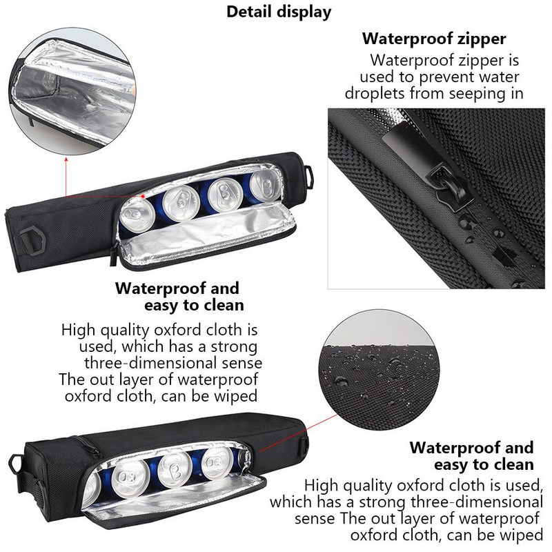 Lauko golfo aušintuvo krepšys Oksfordo audinio vyno aušintuvo maišeliai izoliuotas alaus šaldytuvas, kuriame telpa gėrimai, piknikas, šaldiklio rankovės