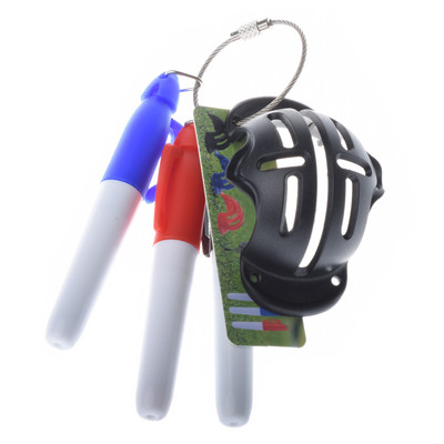 Minge de golf Triple Track 3 Line Marker Stencil +3 Pen Marcator pentru minge de golf Linie Ajutoare pentru poziționare Instrument de exterior Accesorii de golf
