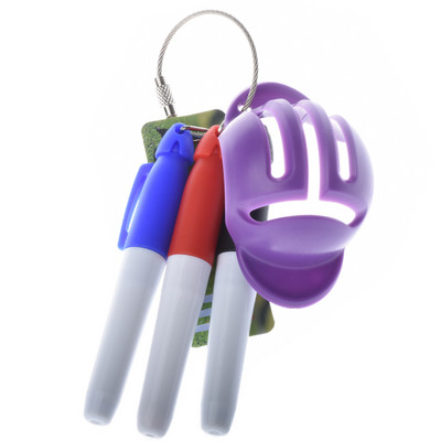 Minge de golf Triple Track 3 Line Marker Stencil +3 Pen Marcator pentru minge de golf Linie Ajutoare pentru poziționare Instrument de exterior Accesorii de golf