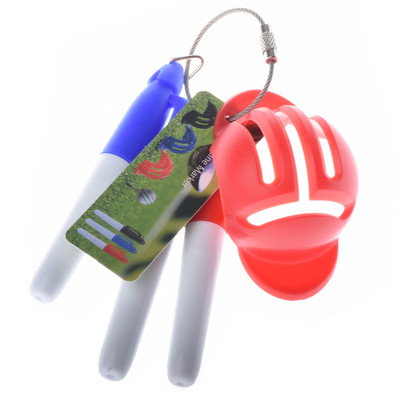 Minge de golf Triple Track 3 Line Marker Stencil +3 Pen Marcator pentru minge de golf Linie Ajutoare pentru poziționare Instrument de exterior Accesorii de golf