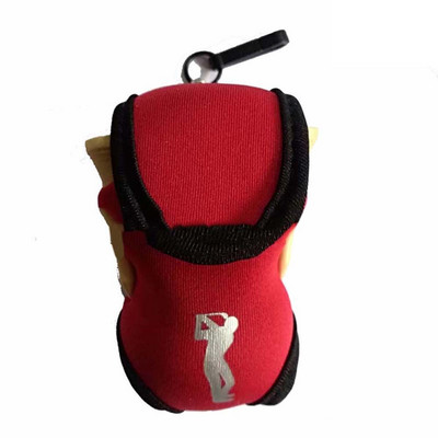 1PC geantă mică de minge de golf Mini pachet de talie Geantă pentru minge de tricou Suport din neopren Geanta de sport pentru mingi de antrenament de golf în aer liber Husă pentru tricouri