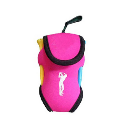 1PC geantă mică de minge de golf Mini pachet de talie Geantă pentru minge de tricou Suport din neopren Geanta de sport pentru mingi de antrenament de golf în aer liber Husă pentru tricouri