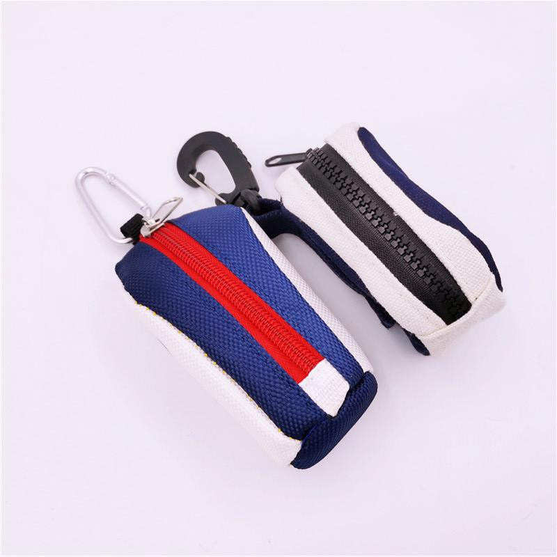 Mini cipzáras kis golflabda táska golf kiegészítők táskák koponya husky sportszerek hordozható zsebek 2 színben