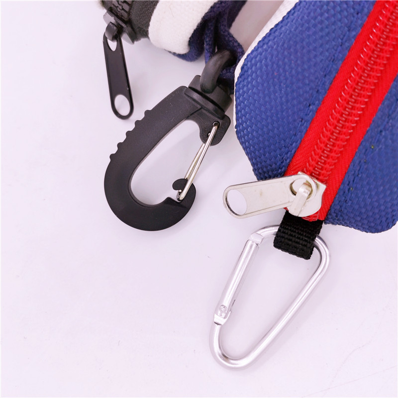 Mini cipzáras kis golflabda táska golf kiegészítők táskák koponya husky sportszerek hordozható zsebek 2 színben