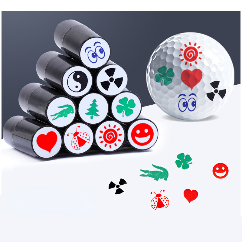 1 buc. Marcator de ștampilă pentru minge de golf, diverse modele, uscare rapidă, durabile, accesorii de golf de lungă durată