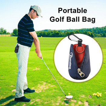 Голф Caddy чанта Преносим мини голф топка за съхранение Държач Висящ колан за кръста Голф Малък джоб за мъже Жени Голфър Подарък