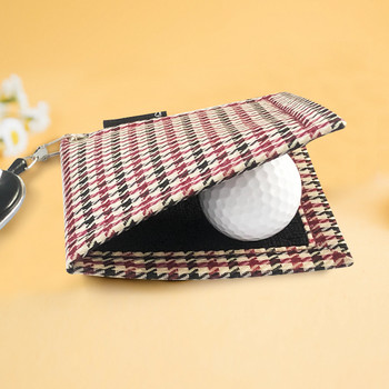 Квадратна топка за голф Квадратна кърпа за почистване на главата на клуба | Двустранна кърпа за почистване на топка за голф с прибираща се кука