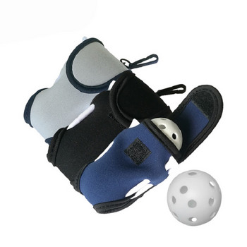 1 Σετ Μίνι φορητή τσάντα για μπάλα γκολφ από νεοπρένιο Μαλακή ελαστική θήκη μέσης Τσάντες γκολφ αδιάβροχες με 2 κούφιες μπάλες και 4 μπλουζάκια