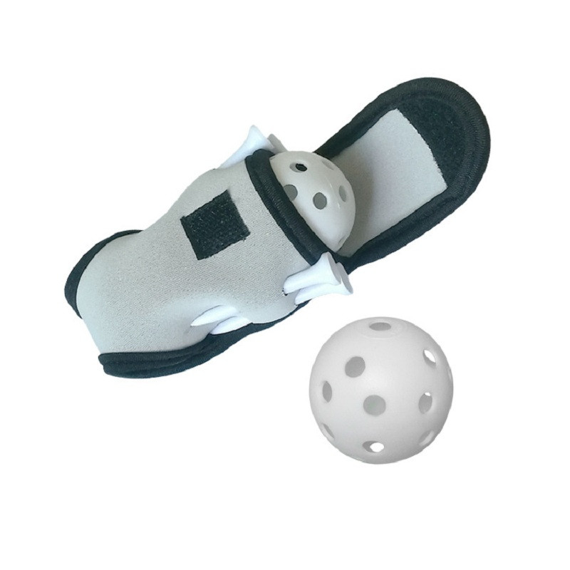 1 szett neoprén mini hordozható golflabda tartó táska puha rugalmas deréktáska golftáska vízálló 2 üreges labdával és 4 pólóval