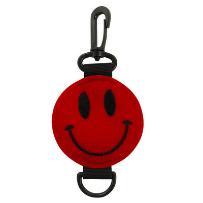 Golf Magic Tape Hang Kindad Rätik Polüester naeratav Näo Kahepoolne pühkimine Karabiiniga Kaasaskantavad värvilised golfitarvikud