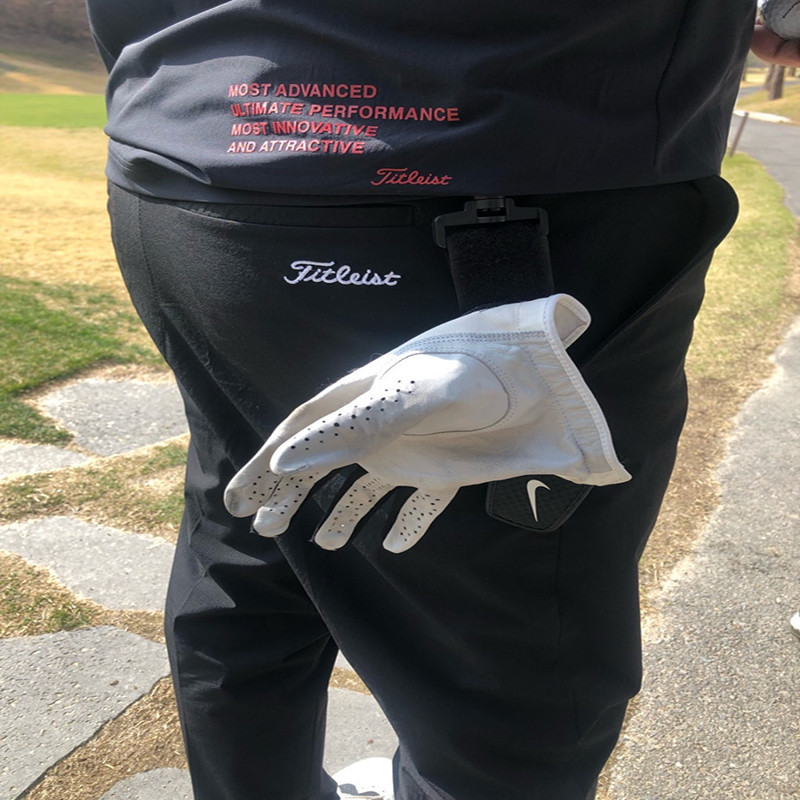 Golf Magic Tape Hang Kindad Rätik Polüester naeratav Näo Kahepoolne pühkimine Karabiiniga Kaasaskantavad värvilised golfitarvikud