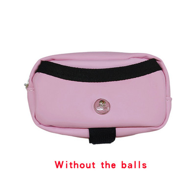 Mini golf labdatáska koponya dupla golyós táska PU bőr hordozható golflabda tárolótáska golf deréktáska cipzárral záródó karabinerrel