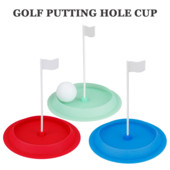 Sisegolfi putting Hole Cupi harjutamine lipuputteri treeneriga Välistingimustes kasutatavad treeningvahendid, mis sobivad kolme värviga