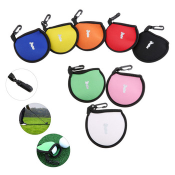 Неопренови преносими чанти за топка за голф Държач за тениски за голф Малка торбичка за щипка за кръста Чанта за съхранение Побира до 2 топки за аксесоари за тренировка