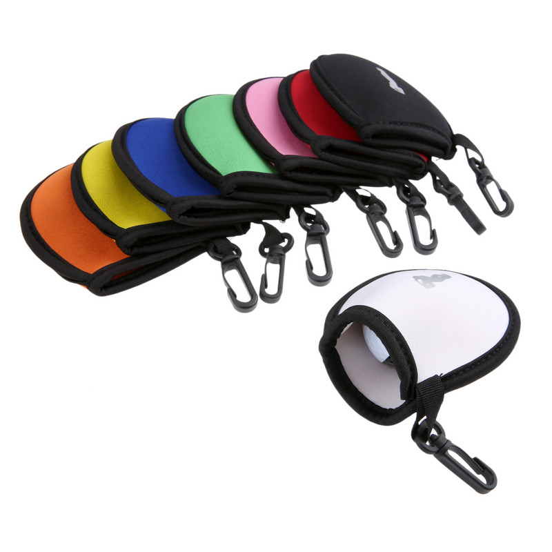 Genți portabile din neopren pentru mingi de golf Suport pentru tricouri de golf Husă mică pentru cleme în talie Geanta de depozitare pentru până la 2 mingi pentru accesorii de antrenament
